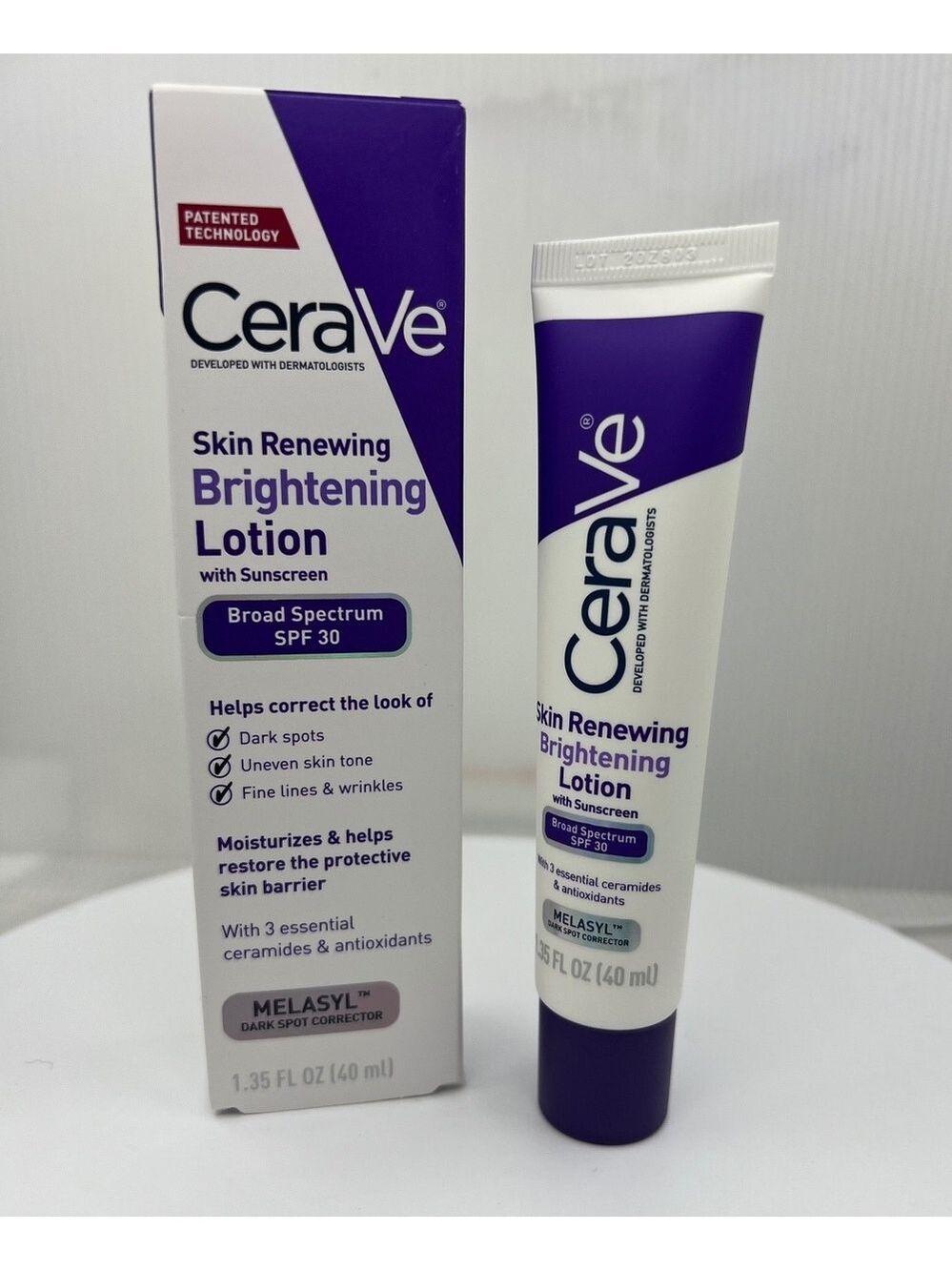CeraVe Brightening Face Lotion with SPF 30, Niacinamide & Ceramides, 1.35oz